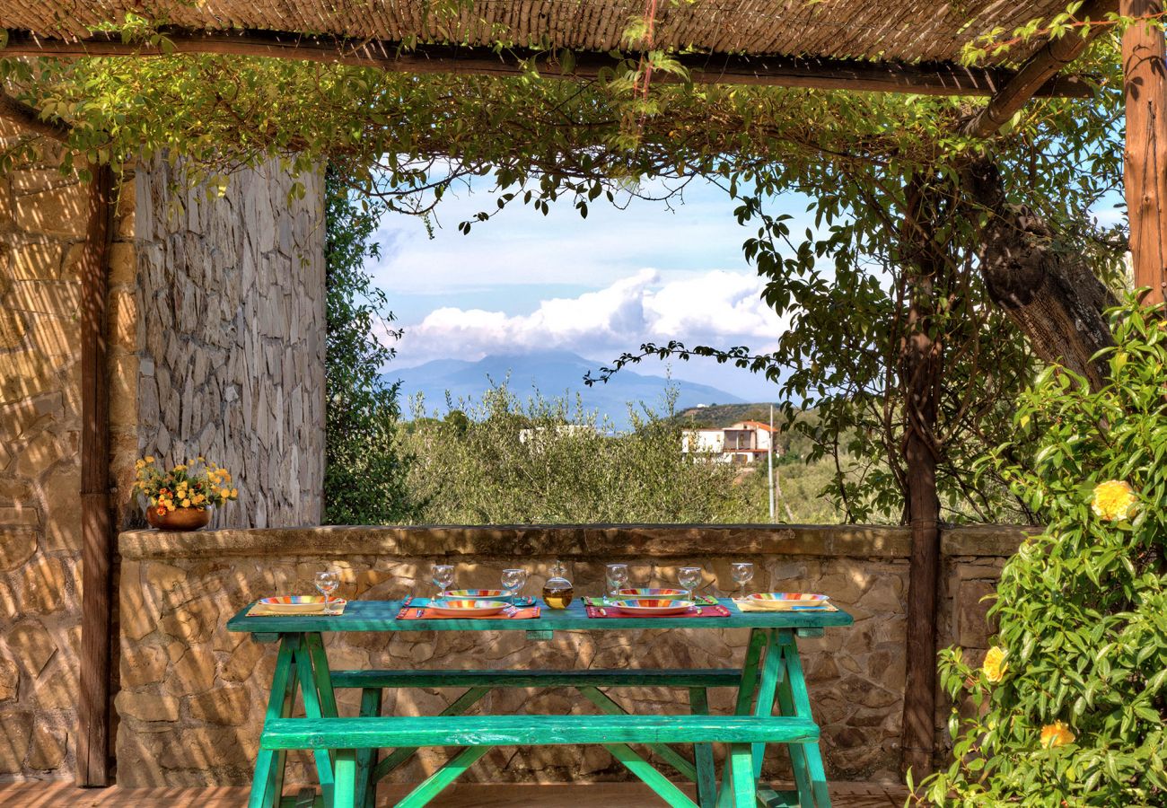 outer patio primula, casale la torre, holiday apartments near sorrento, massa lubrense, italy