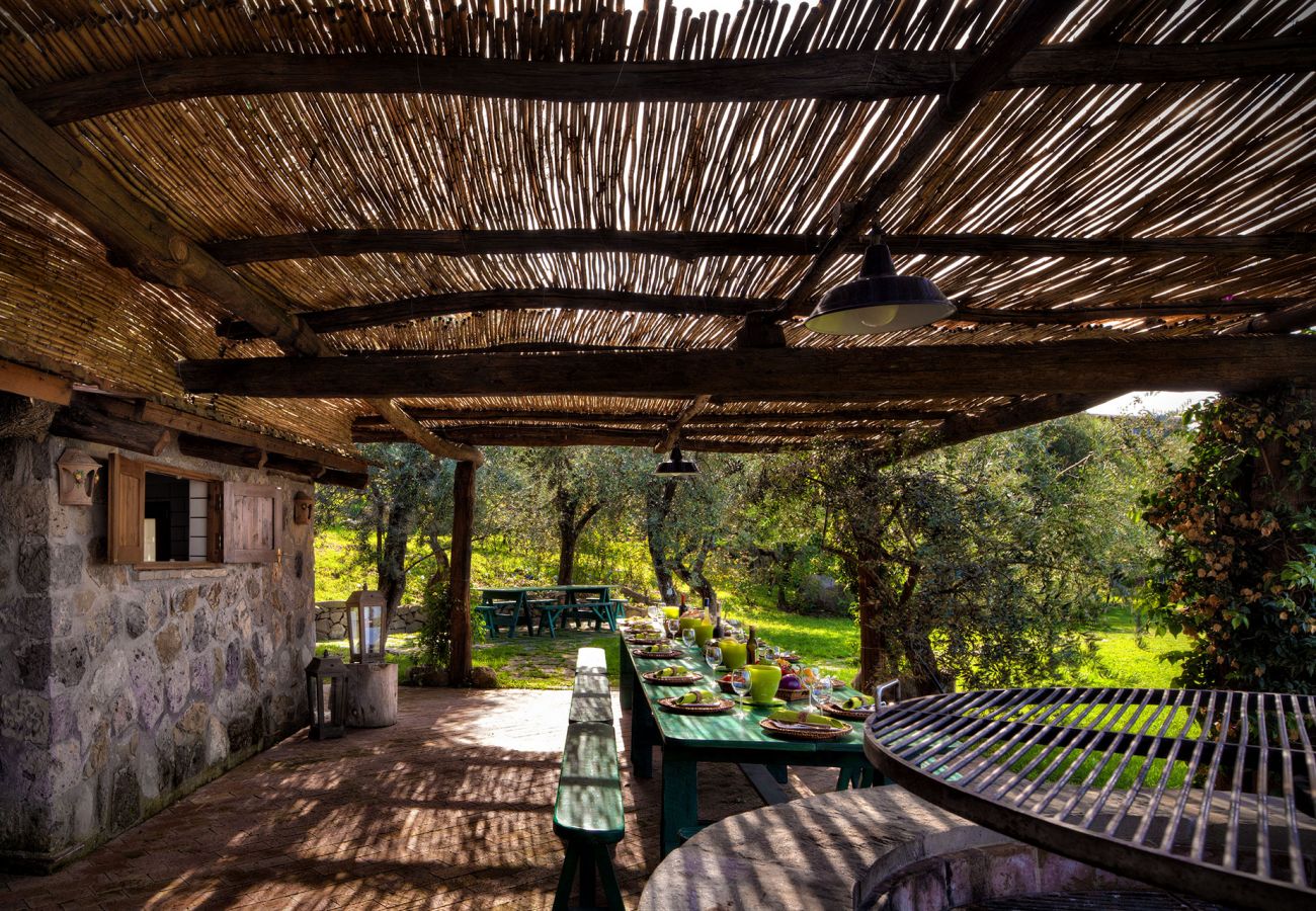 picnic area, casale la torre, holiday apartments near sorrento, massa lubrense, italy